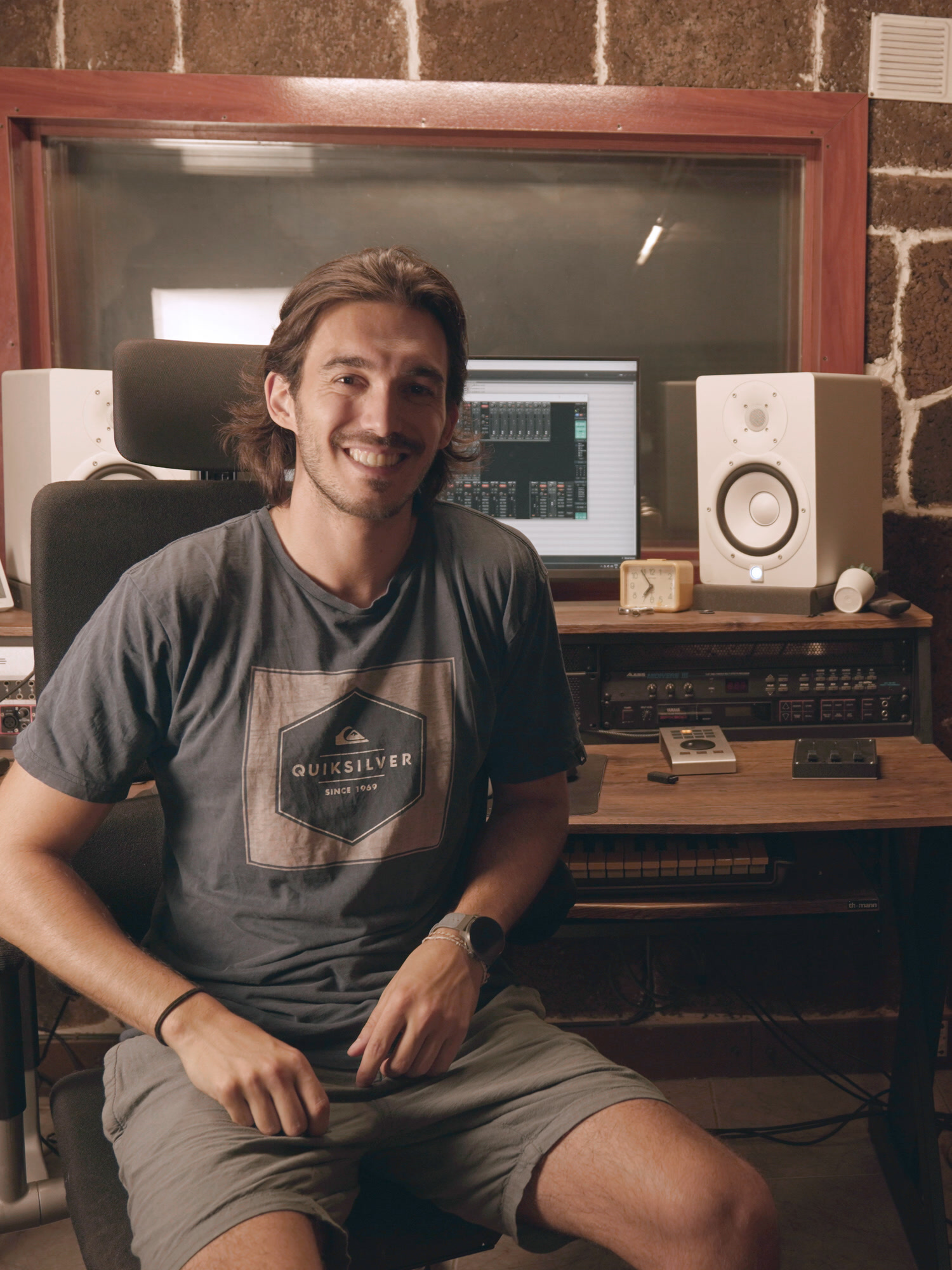 David Márquez Fàbrega in his studio