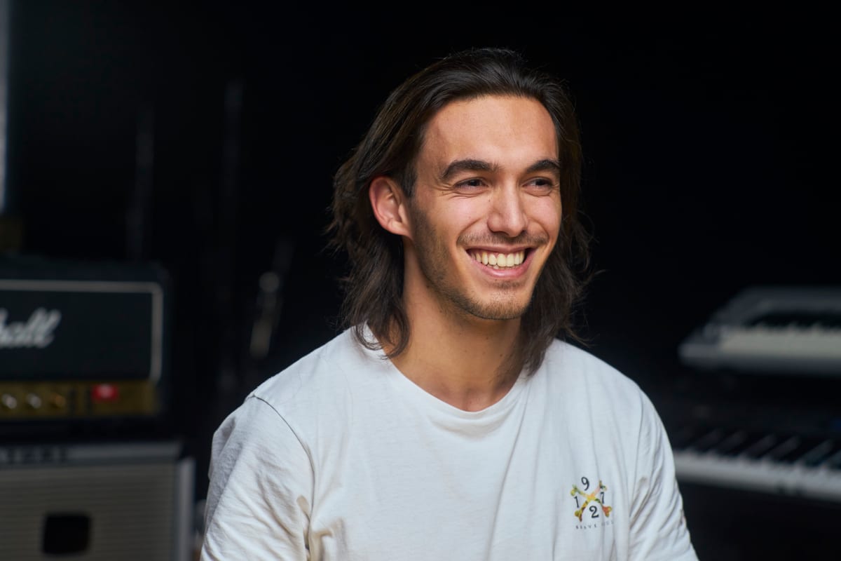 David Márquez Fàbrega in the studio